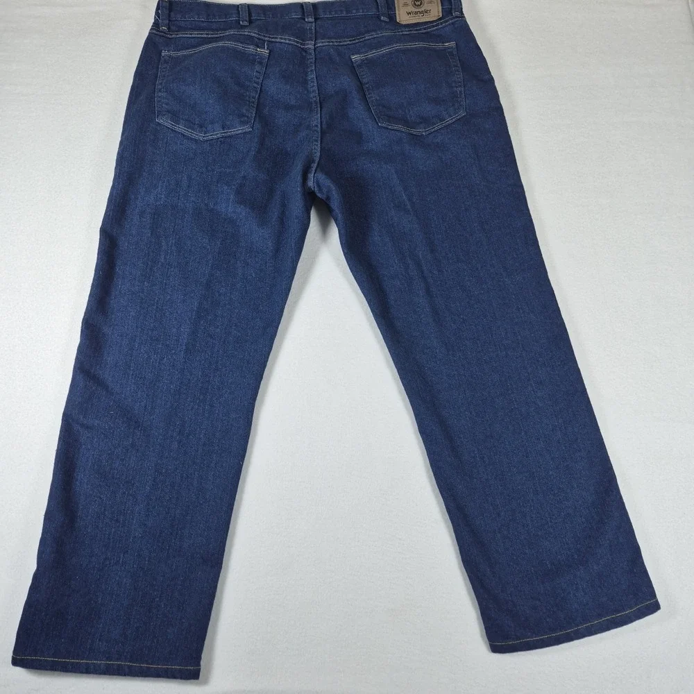 Wrangler Hero Authentic Jeans Size 40x29 Regular Fit Blue Dark Wash